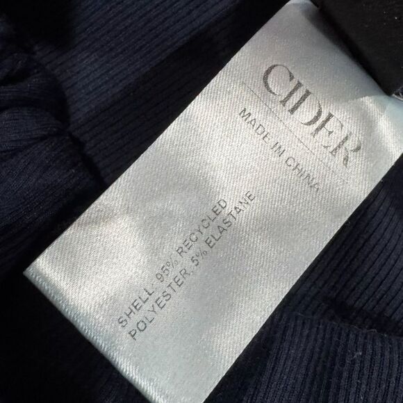 Cider Elastic Waist Wide Leg Blue Pants Women’s Medium - Picture 3 of 3